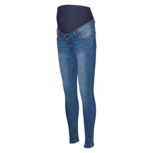 MAMALICIOUS slim fit zwangerschapsjeans MLMILA medium blue denim afbeelding