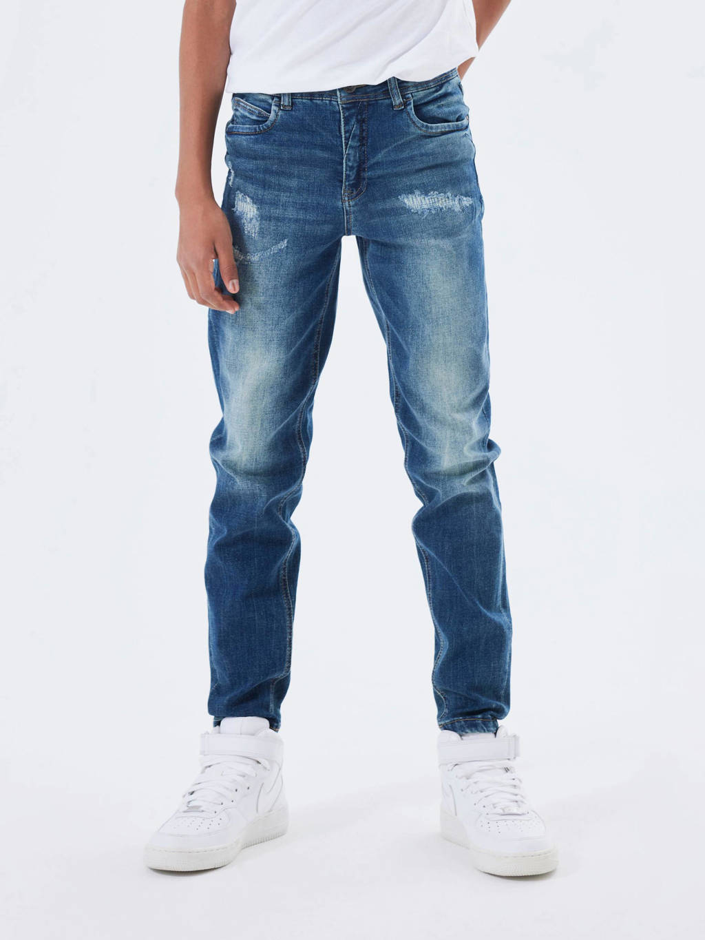 slim fit jeans NKMCHRIS medium blue denim