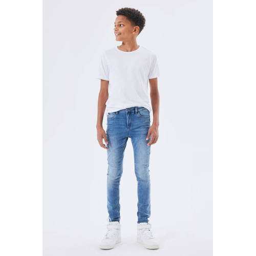 NAME IT KIDS skinny jeans NKMPETE medium blue denim afbeelding