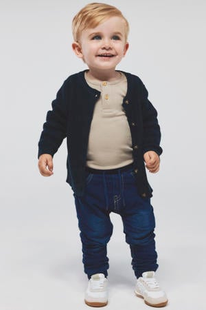 baby tapered fit jog denim NBMBUNDO dark blue denim