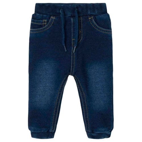 NAME IT BABY baby tapered fit jog denim NBMBUNDO dark blue denim afbeelding