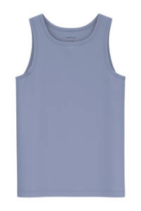 NAME IT KIDS NKMTANK hemd - set van 2 grijsblauw/blauw