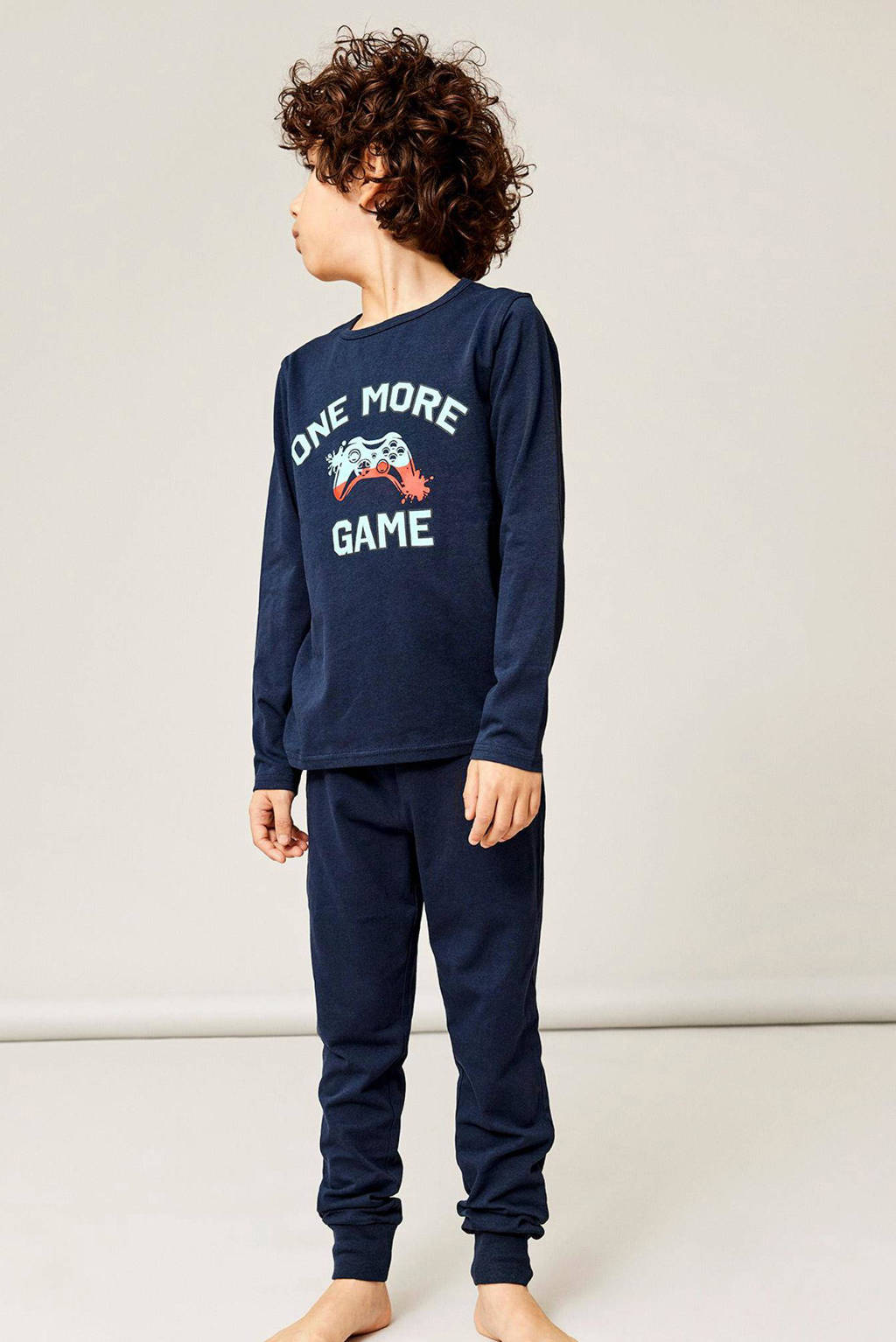 Sanetta Jongenspyjama lang zwart | Hoogwaardige en comfortabele katoenen pyjama voor jongens. Pyjamaset voor jongens, zwart, 140