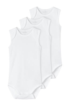 romper NBNBODY - wit (set van 3)