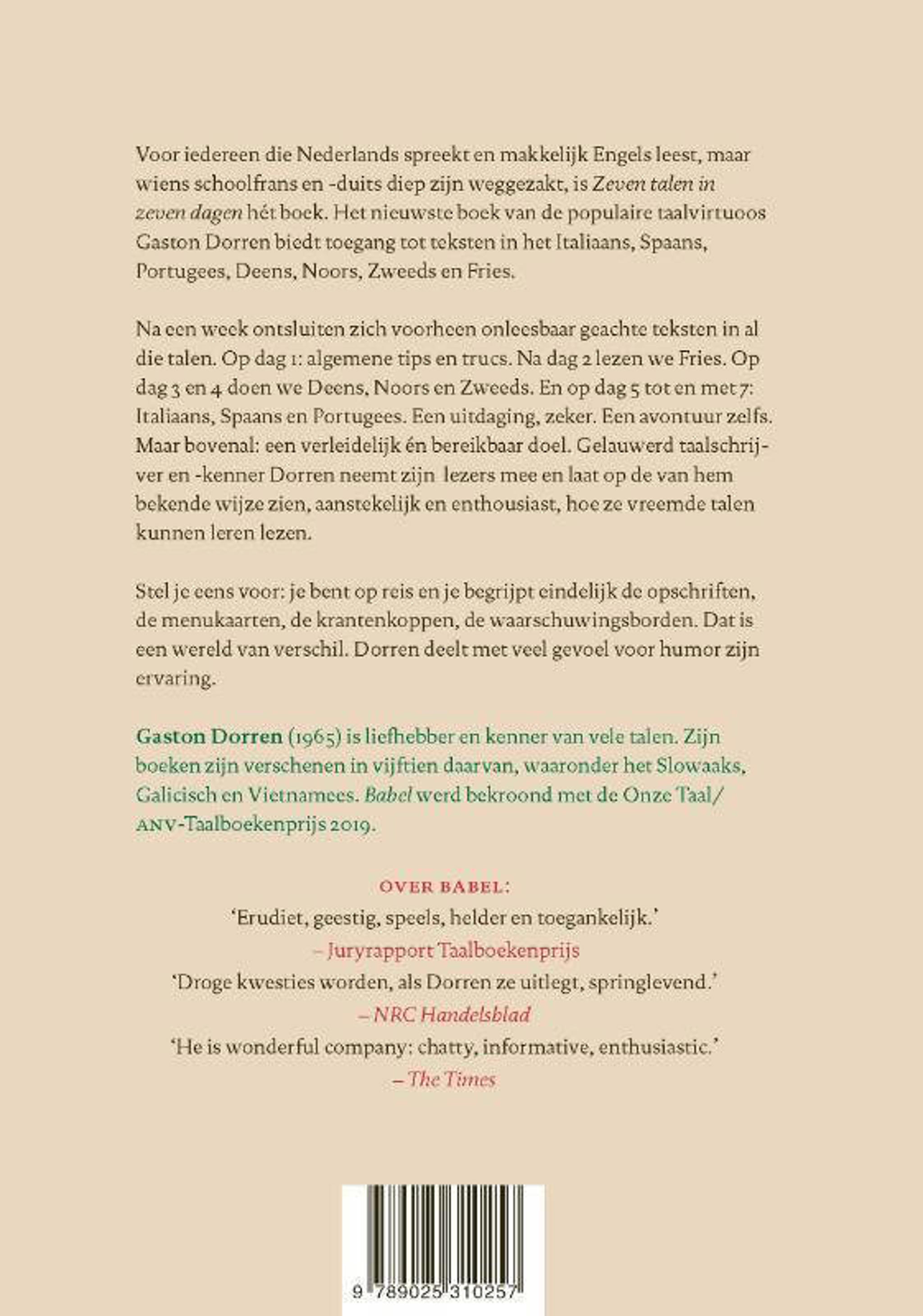 Gaston Dorren Zeven talen in zeven dagen wehkamp