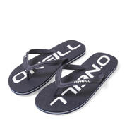 thumbnail: Donkerblauw en witte heren O'Neill Profile Logo Sandals teenslippers van 100% polyethylene 