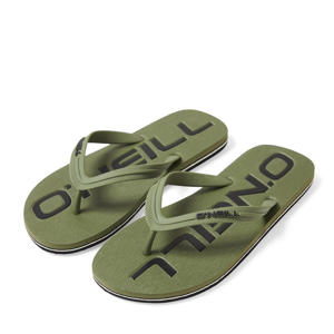 Profile Logo Sandals  teenslippers olijfgroen
