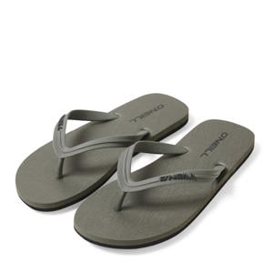 Profile Small Logo Sandals teenslippers donkergroen