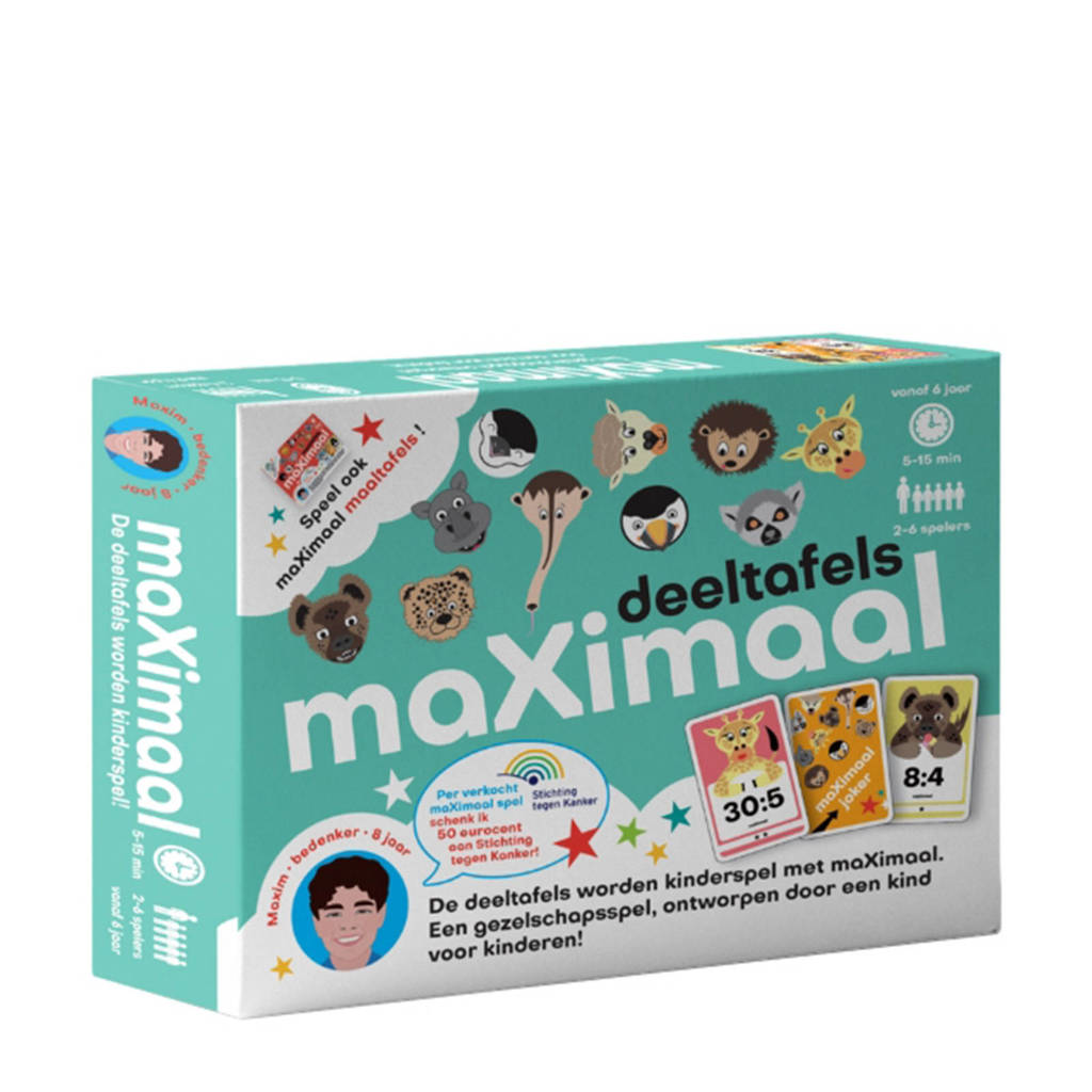 MaXimaal Deeltafels - deelsommen kaartspel