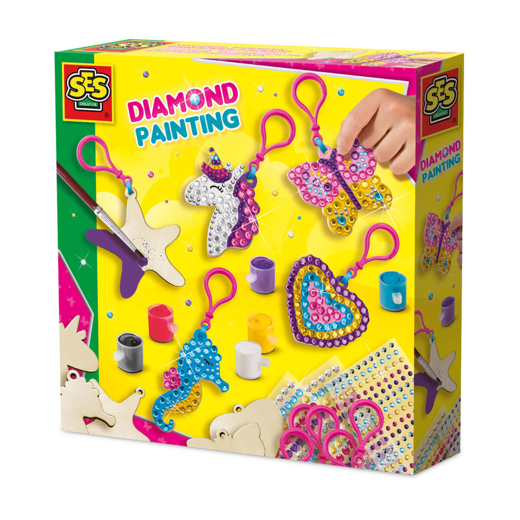 SES Diamond painting - Houten sleutelhangers