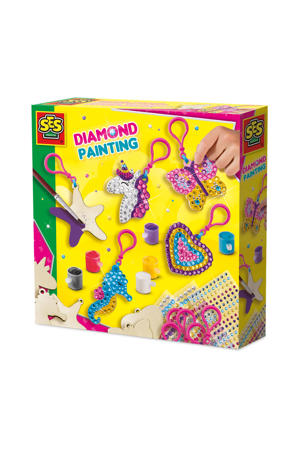 Diamond painting - Houten sleutelhangers