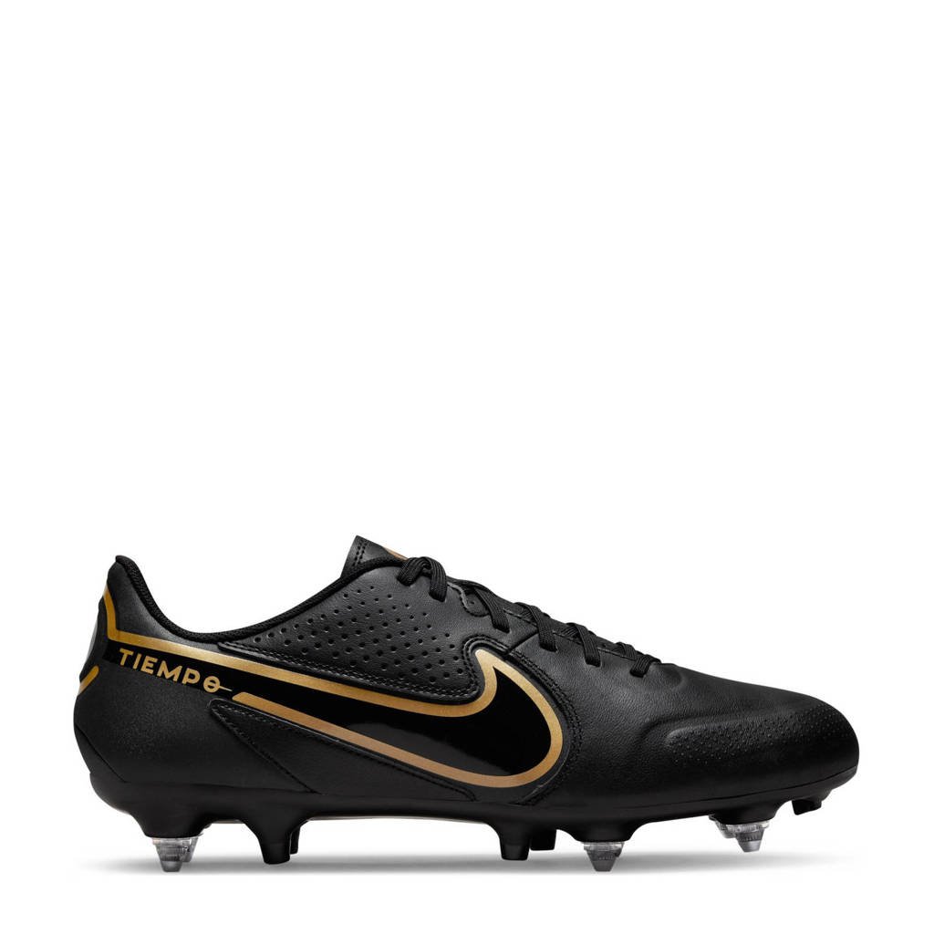samenvoegen Indica bad Nike Tiempo Legend 9 Academy SG-Pro Ac voetbalschoenen zwart/antraciet/goud  | wehkamp