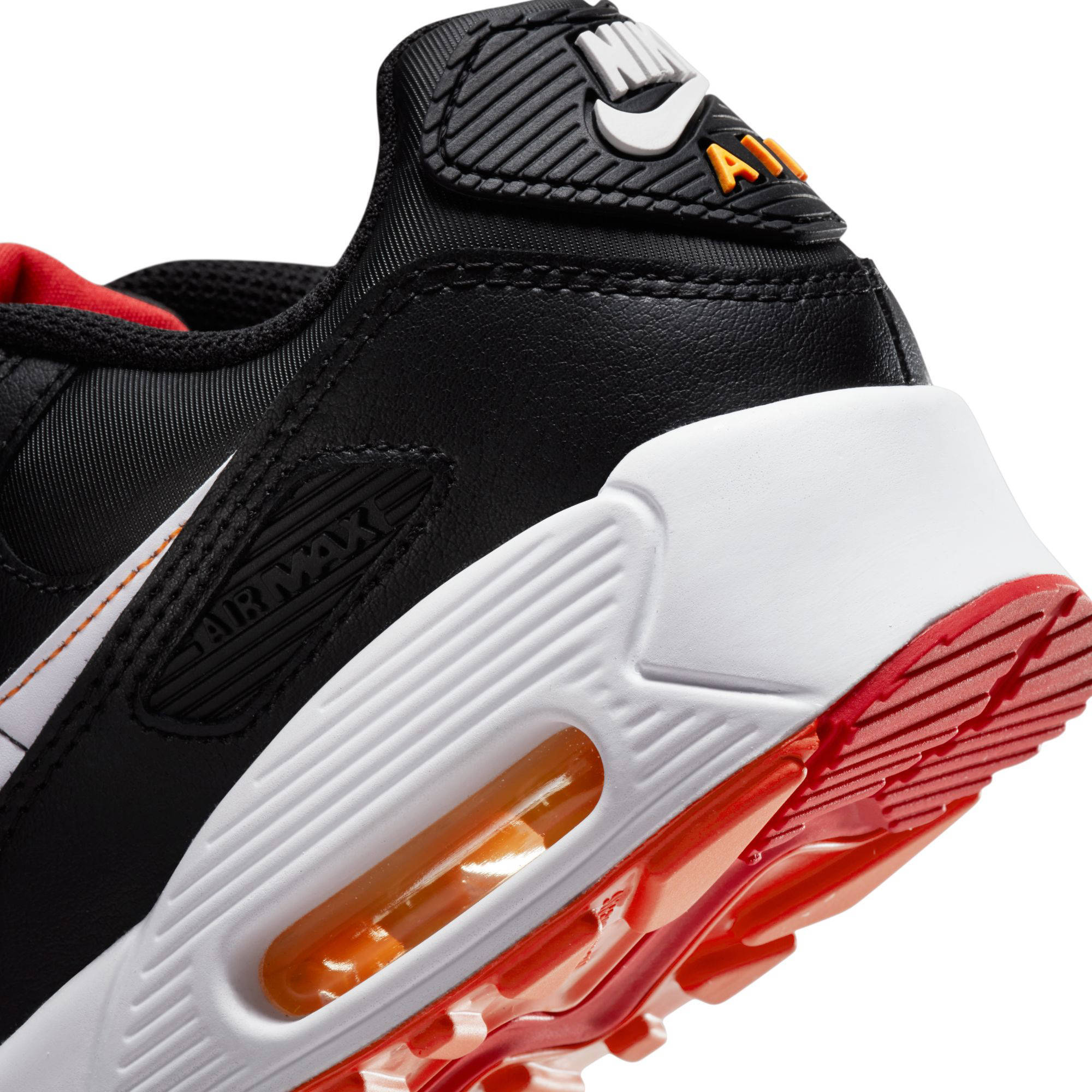 Nike Air Max 90 sneakers zwart/oranje/rood | wehkamp