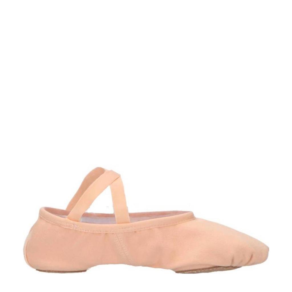 Roze meisjes Papillon PA1014 Jr. balletschoenen van canvas met veters