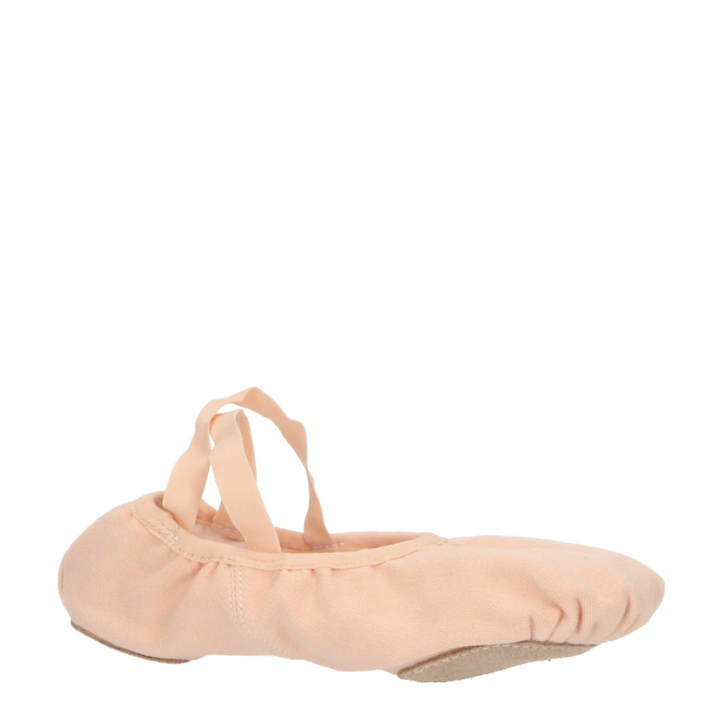Roze dames Papillon PA1014 balletschoenen van canvas met veters
