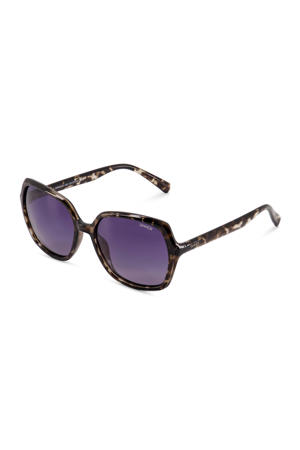 zonnebril Montara met tortoise print zwart