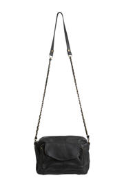 thumbnail: PIECES  leren crossbody tas PCNAINA zwart