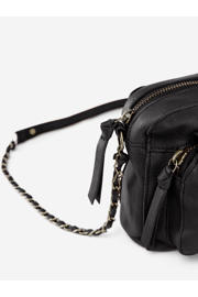 thumbnail: PIECES  leren crossbody tas PCNAINA zwart