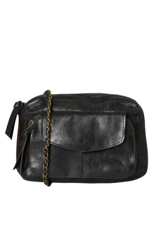 leren crossbody tas PCNAINA zwart