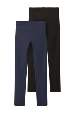 legging - donkerblauw/zwart (set van 2)