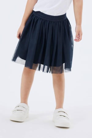 korte rok NMFNUTULLE donkerblauw