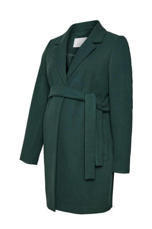 zwangerschapscoat MLDAISY van gerecycled polyester groen