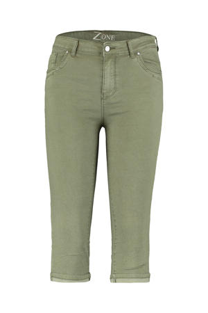 skinny capri jeans groen