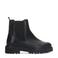 Manfield leren enkelboots zwart