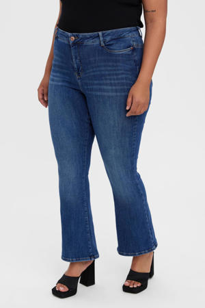 high waist bootcut jeans VMPAULINA dark denim