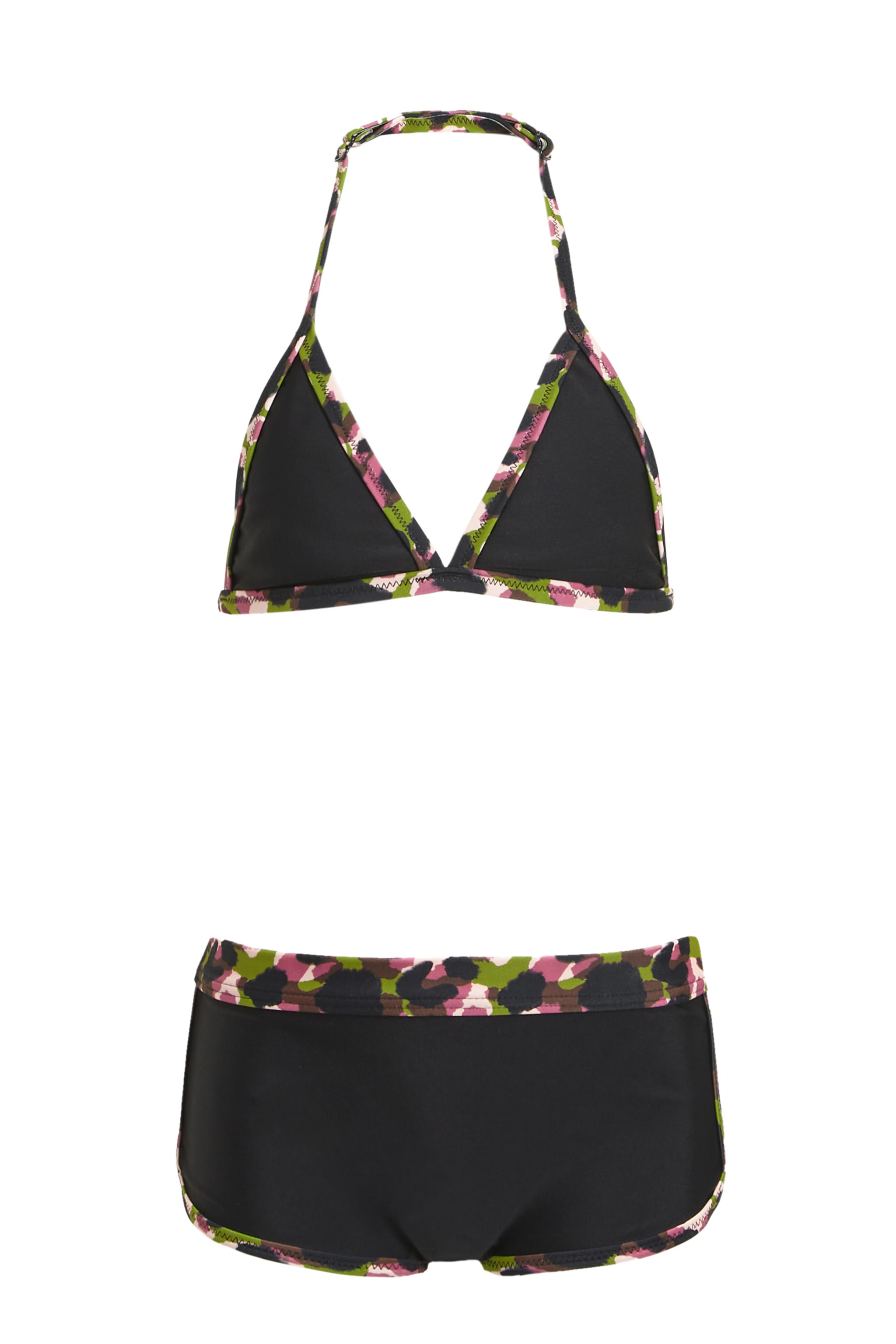 BEACHWAVE triangel bikini zwart wehkamp