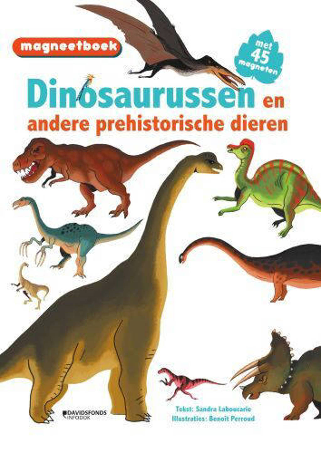 Magneetboek Dinosaurussen (en andere prehistorische dieren) - Sandra Laboucarie