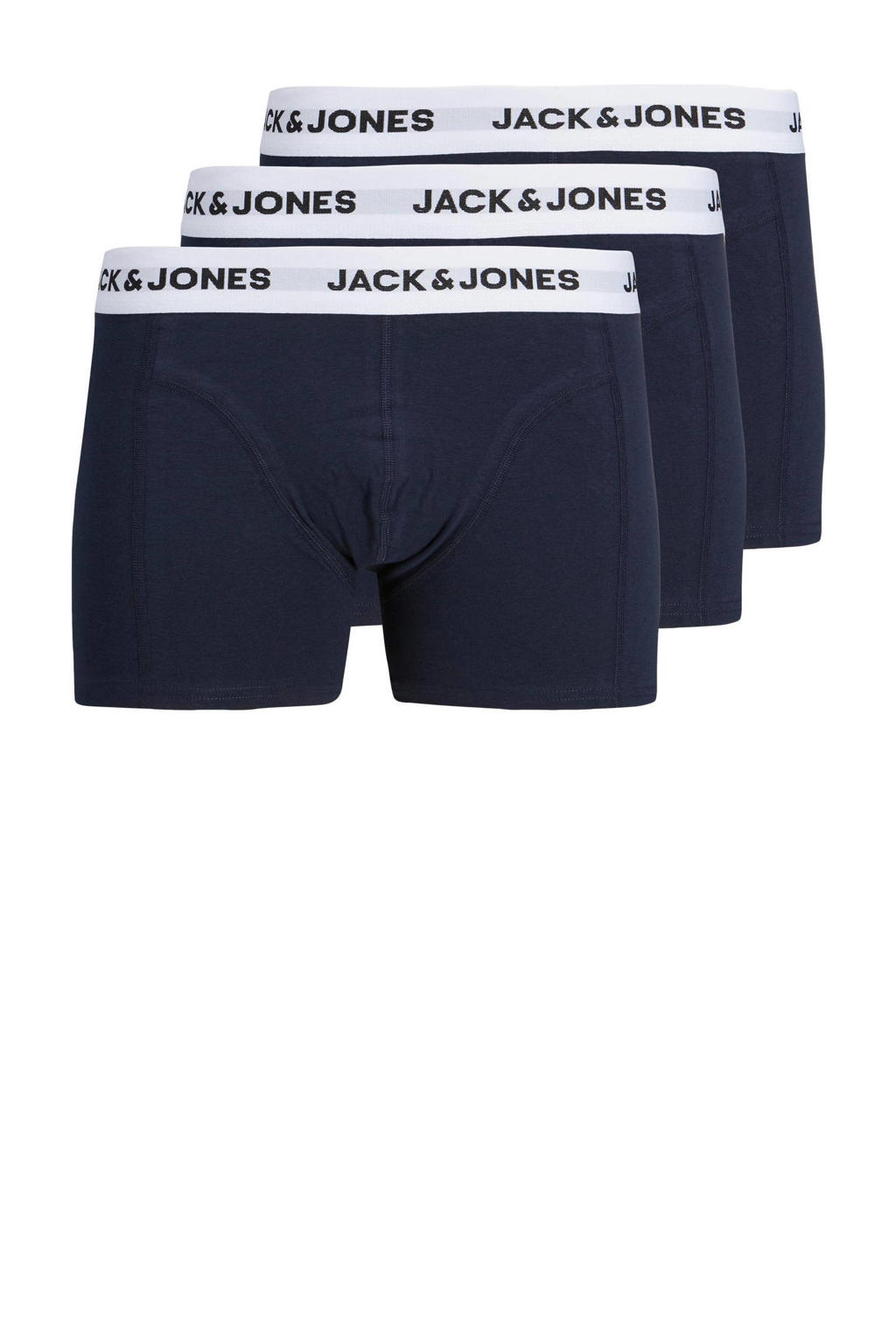 JACK & JONES JUNIOR   boxershort JACBASIC - set van 3 donkerblauw/wit