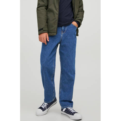 JACK & JONES JUNIOR loose fit jeans JJICHRIS blue denim afbeelding