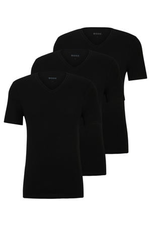 ondershirt (set van 3) zwart