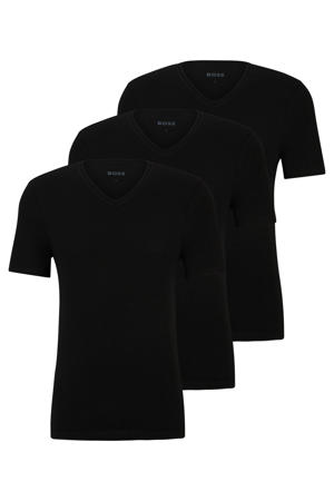 ondershirt (set van 3) zwart