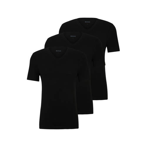 BOSS ondershirt (set van 3) zwart afbeelding