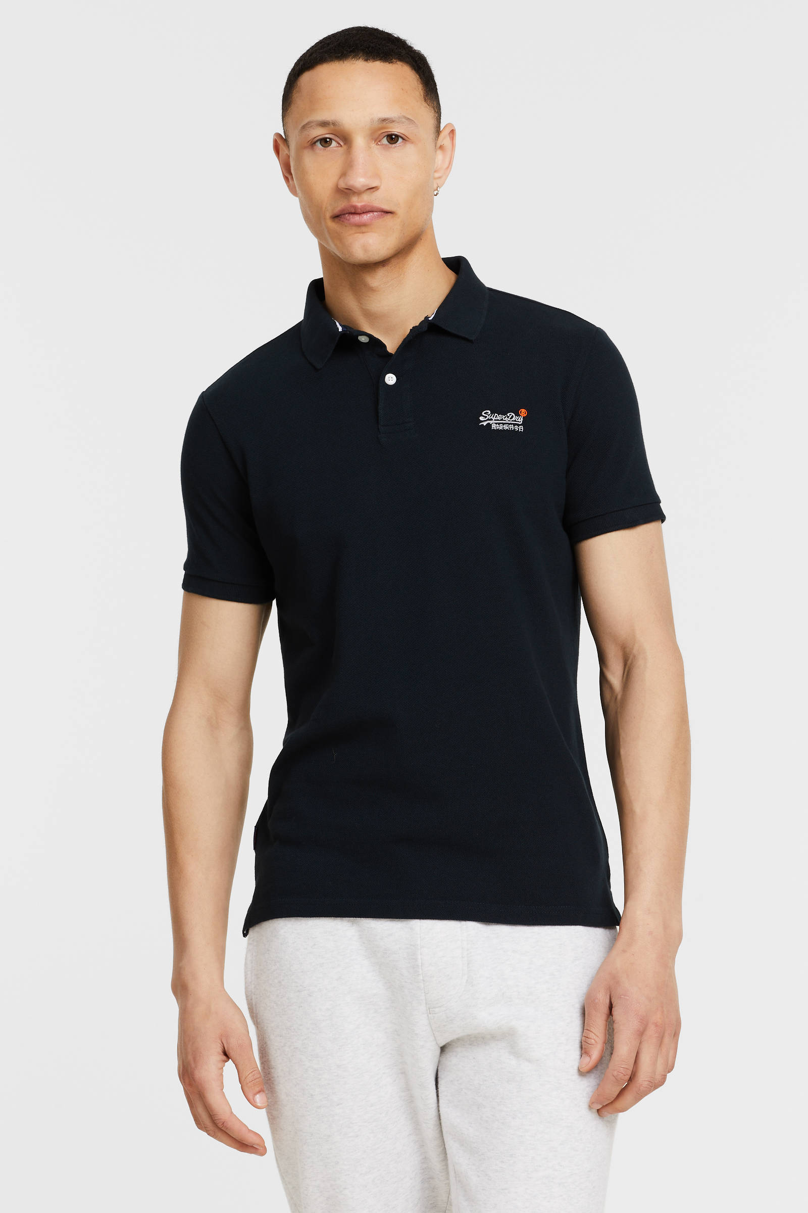 superdry polo navy