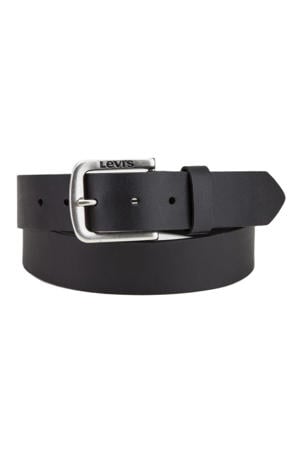 leren riem Seine zwart