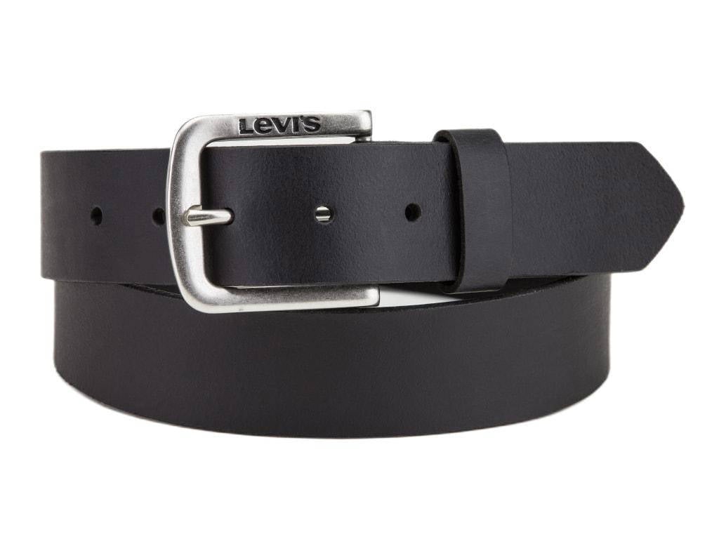 Levi's leren riem Seine zwart