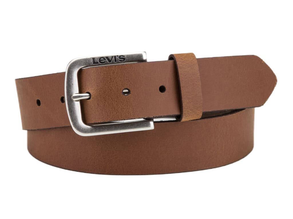 Levi's leren riem Seine cognac