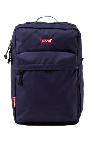 rugzak L-pack met logo donkerblauw