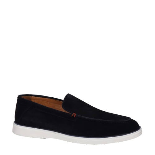Nelson suède loafers donkerblauw afbeelding