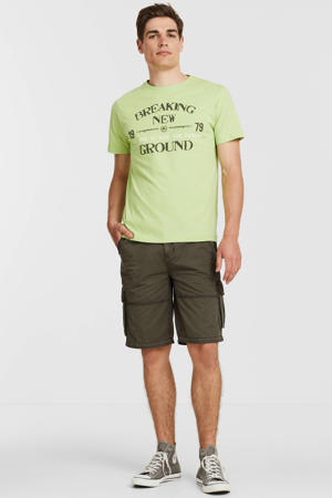 T-shirt met printopdruk limegreen