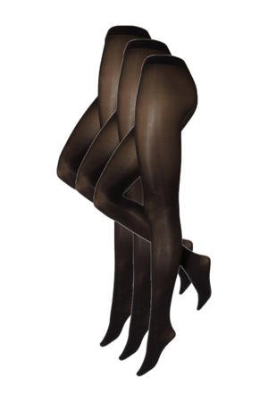 panty Velvet 40 denier - zwart (set van 3)