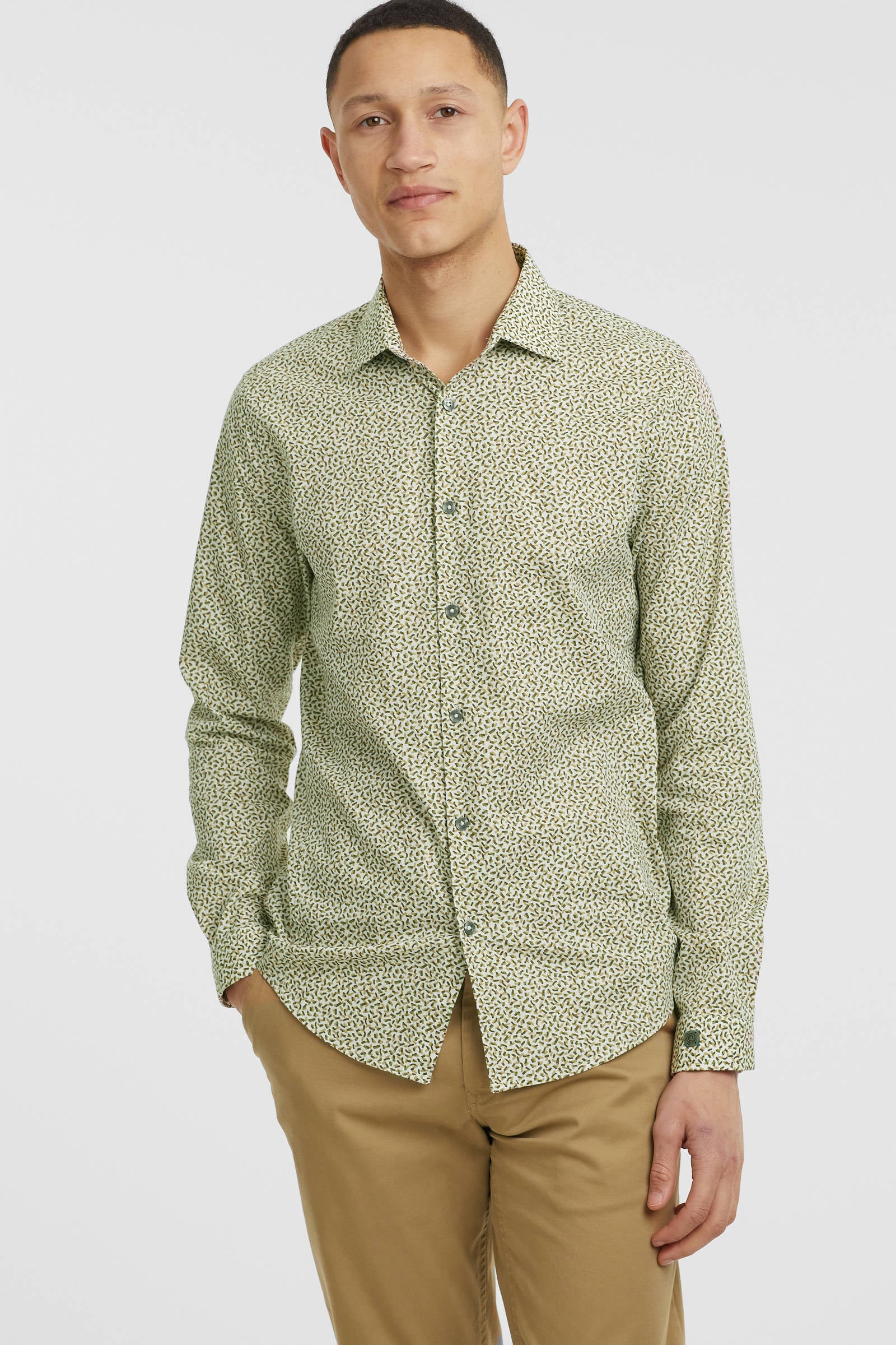 mintgroen blouse heren