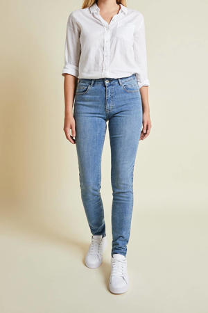 high waist skinny jeans Celine Reform Denim d80 tinted blue