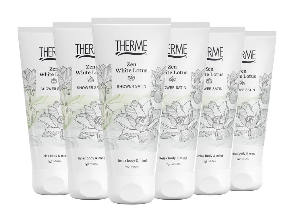 Therme Zen White Lotus douchegel - 6 x 200 ml - voordeelverpakking