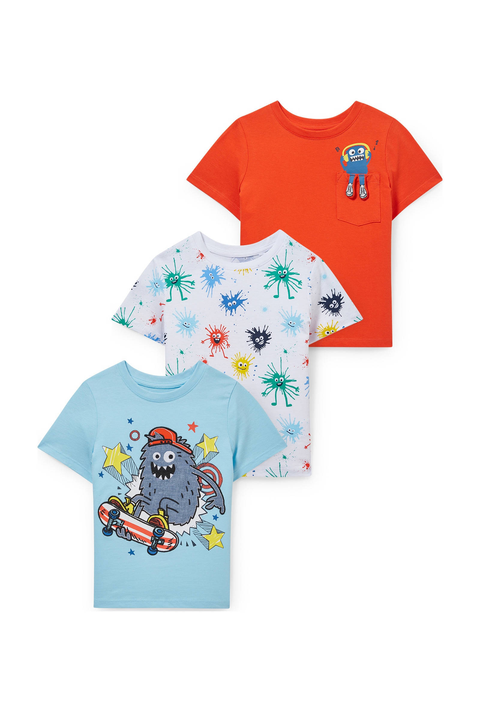 three shirt combo pack