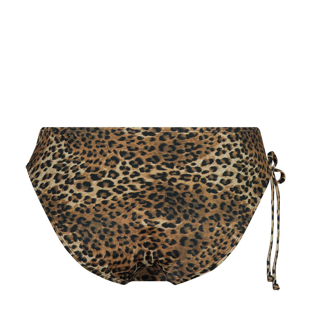 Hunkemöller bikinibroekje Leopard met panterprint bruin/zwart wehkamp