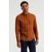 WE Fashion linnen slim fit overhemd bruin
